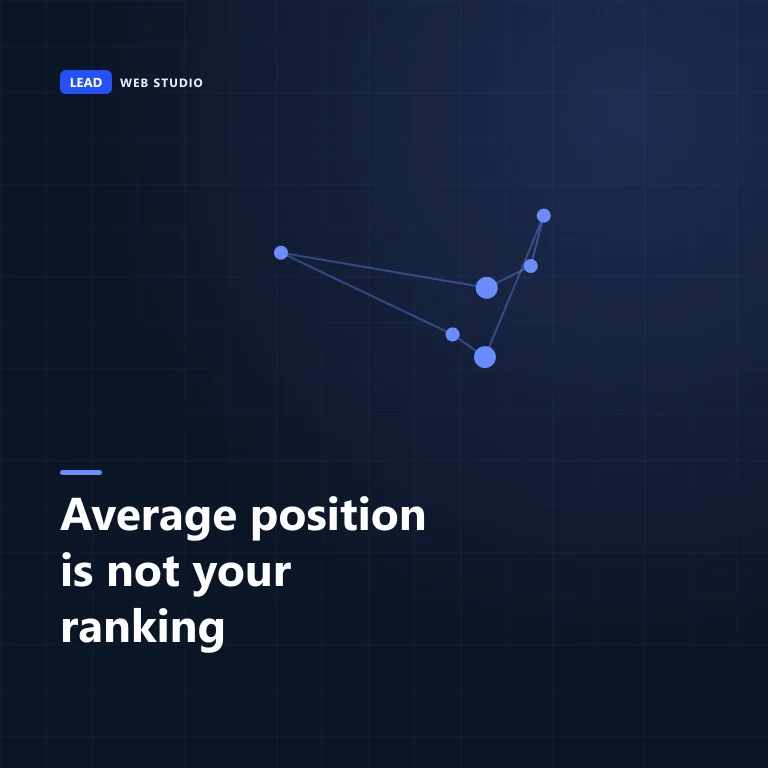 Cover graphic reading: Average position is not your ranking, Search Console