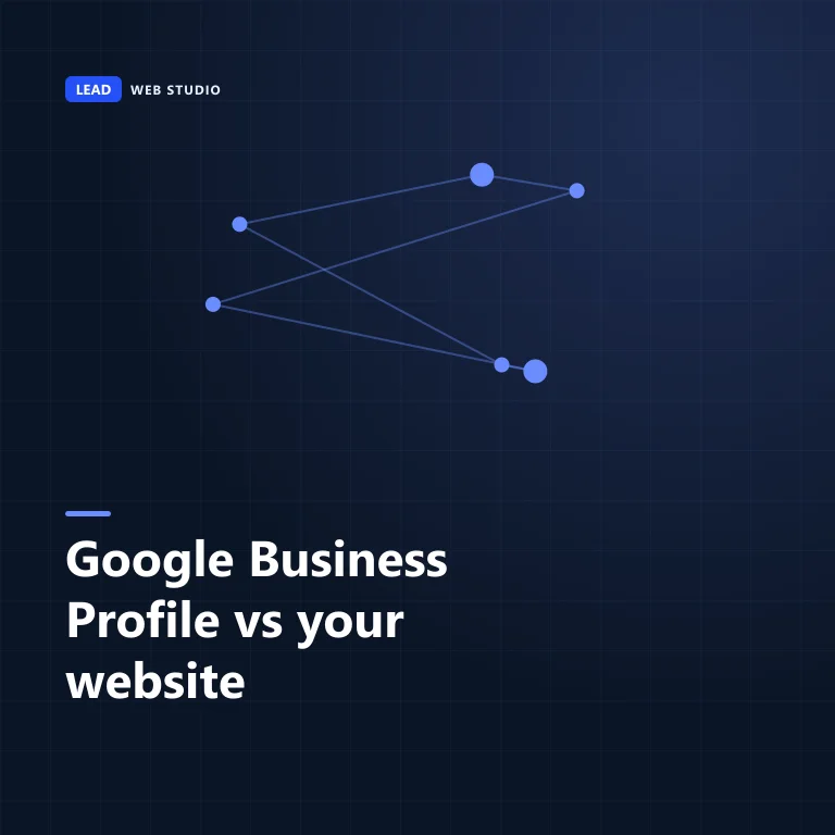 A Google Business Profile performance report beside a Search Console performance report